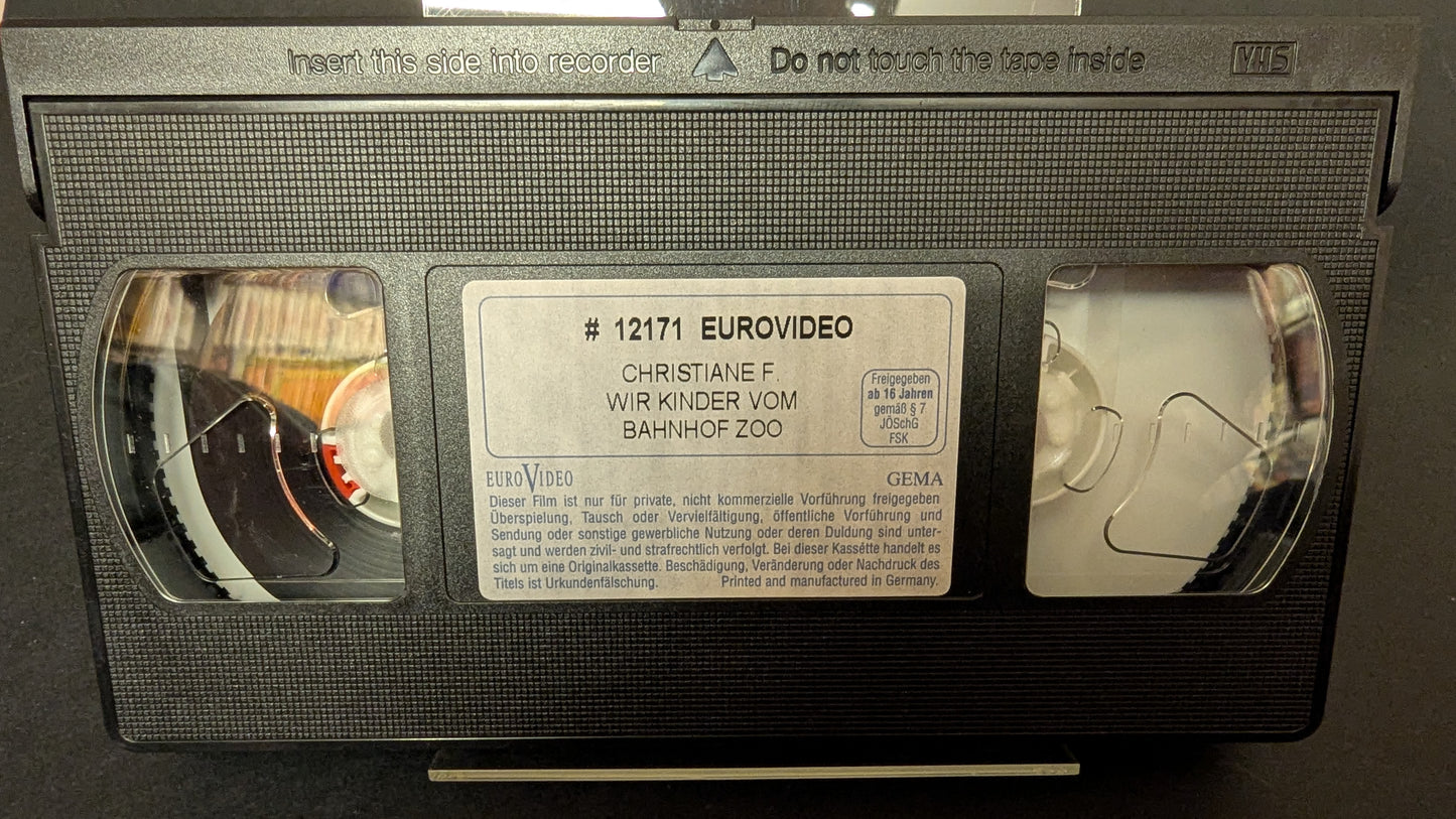 Christiane F. -Wir Kinder vom Bahnhof Zoo - Original Videofilm VHS Euro Video