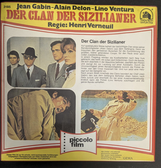 Der Clan der Sizilianer - Original Super 8 Film Piccolo film ca. 120m Alan Delon