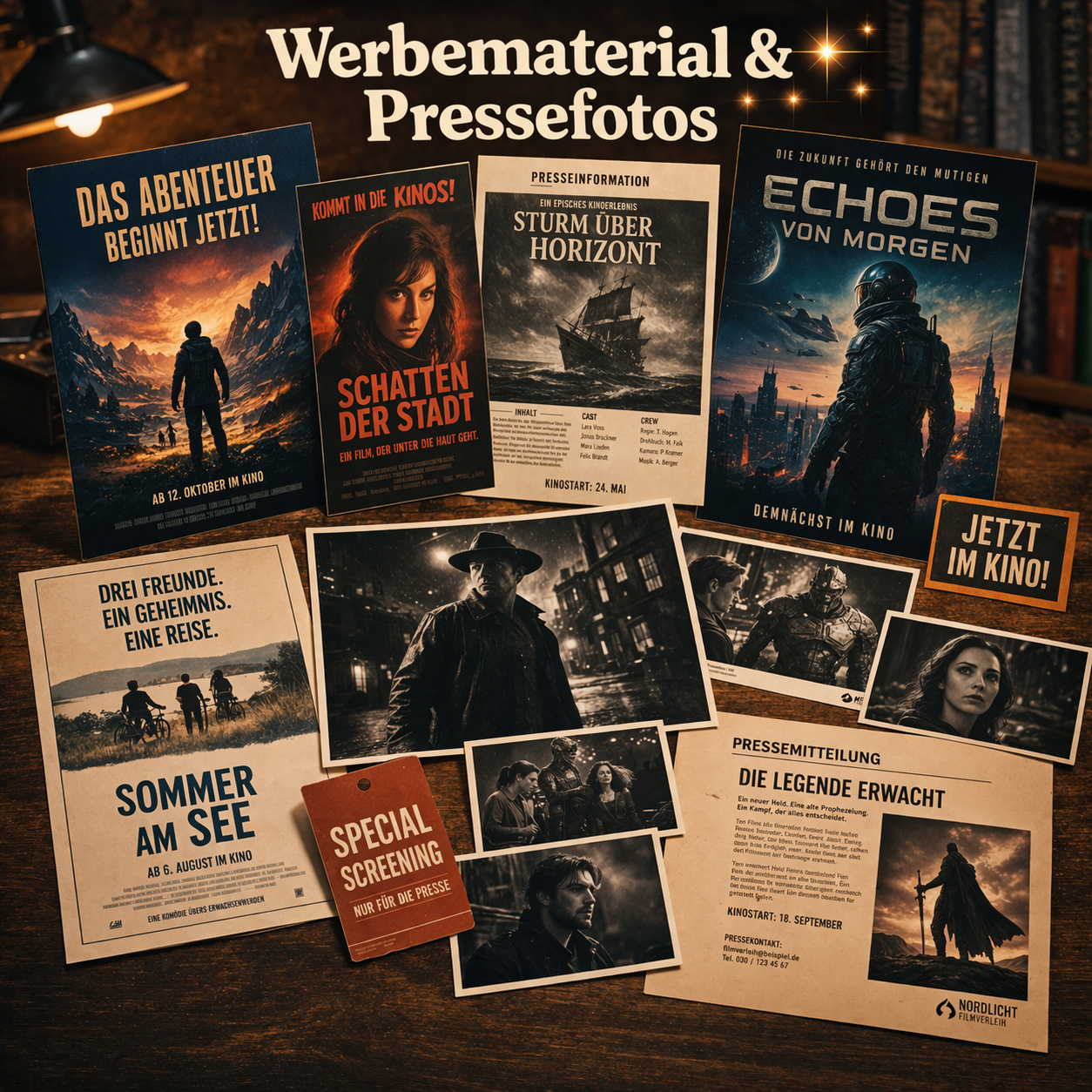Pressefotos, Werberatschläge und mehr