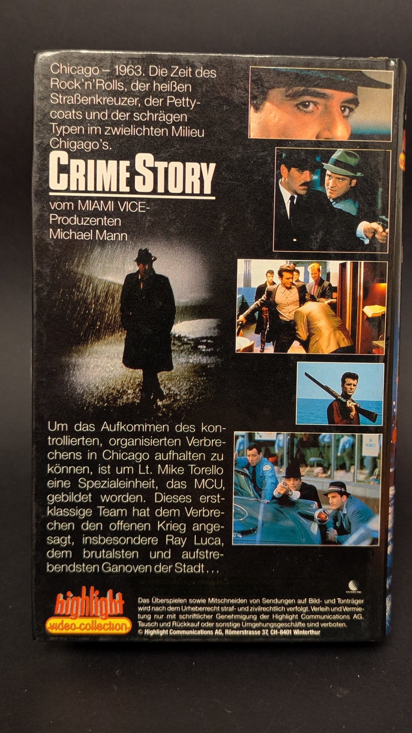 Crime Story - Original Videofilm VHS 30 Min.-Kassette
