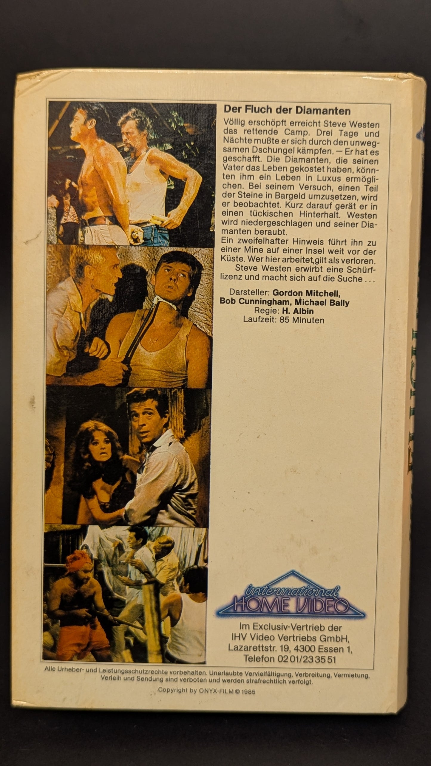 Der Fluch des blauen Diamanten - Original Videofilm VHS