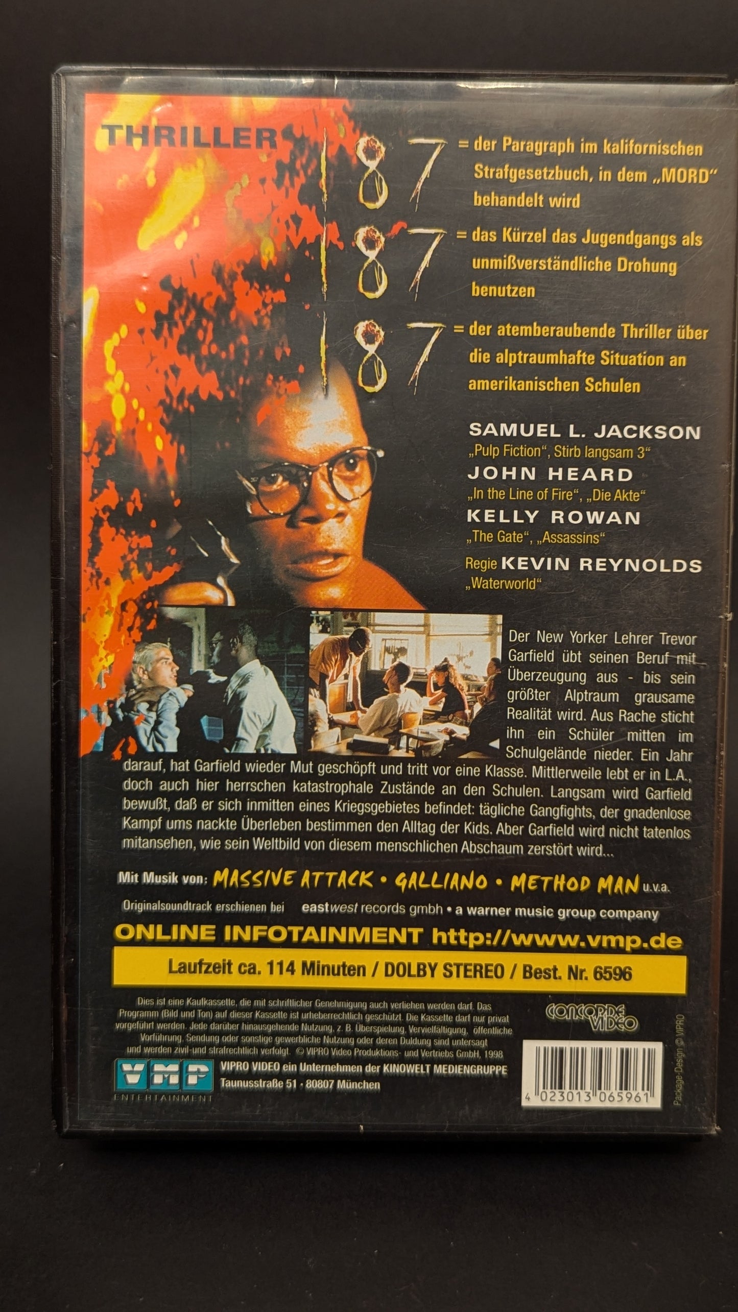 187 - Original Videofilm VHS Samuel L. Jackson VMP