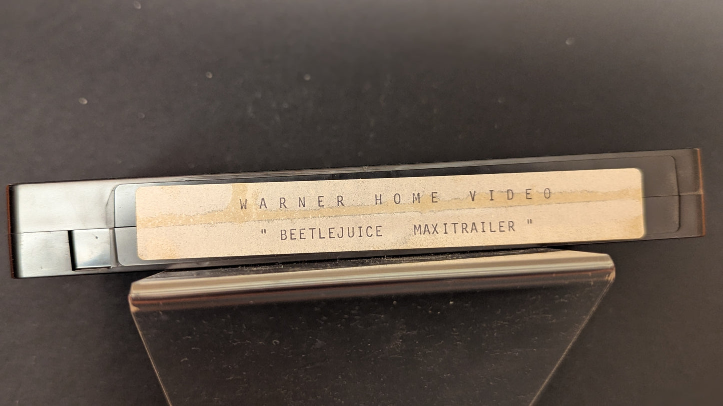 Warner Home Video News - Beetlejuice - Original Videofilm VHS Maxitrailer