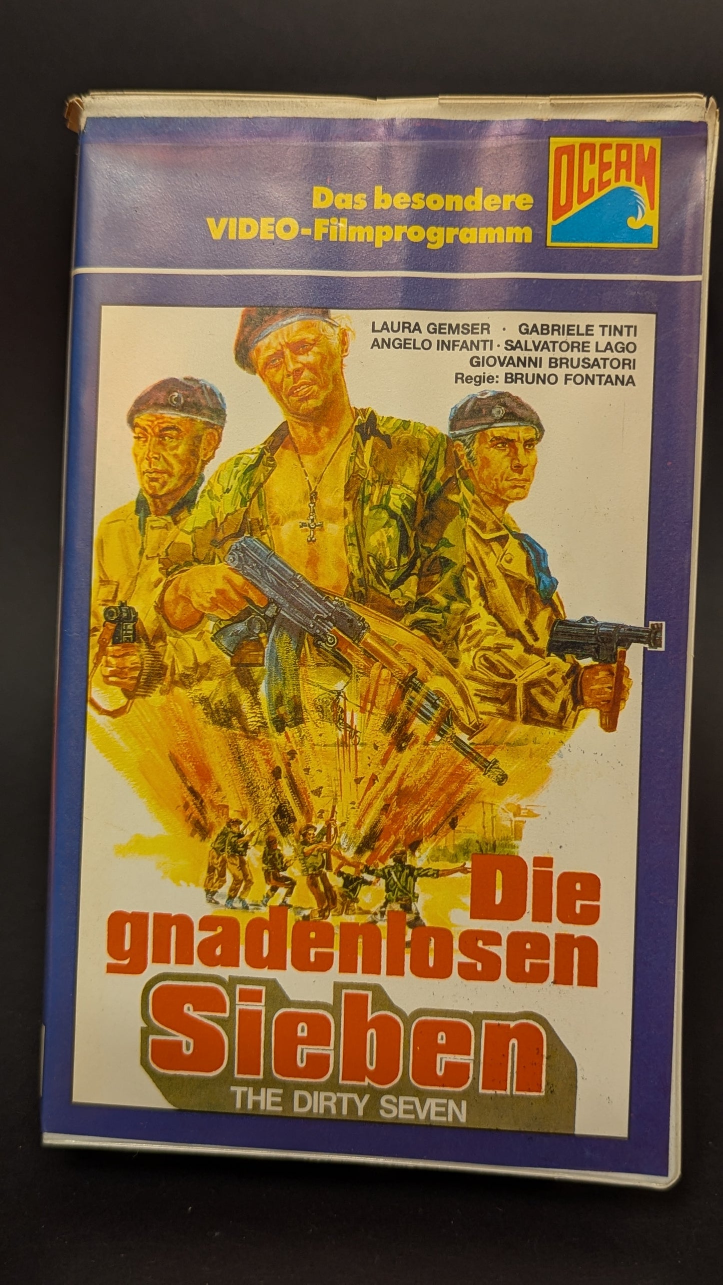 Die gnadenlosen Sieben - Original Videofilm VHS Laura Gemser Gabriele Tinti