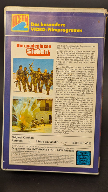 Die gnadenlosen Sieben - Original Videofilm VHS Laura Gemser Gabriele Tinti