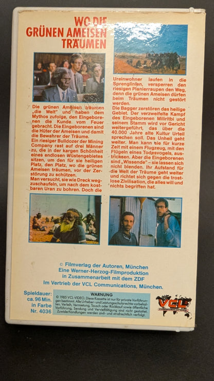 Wo die grünen Ameisen träumen - Original Videofilm VHS Werner Herzog