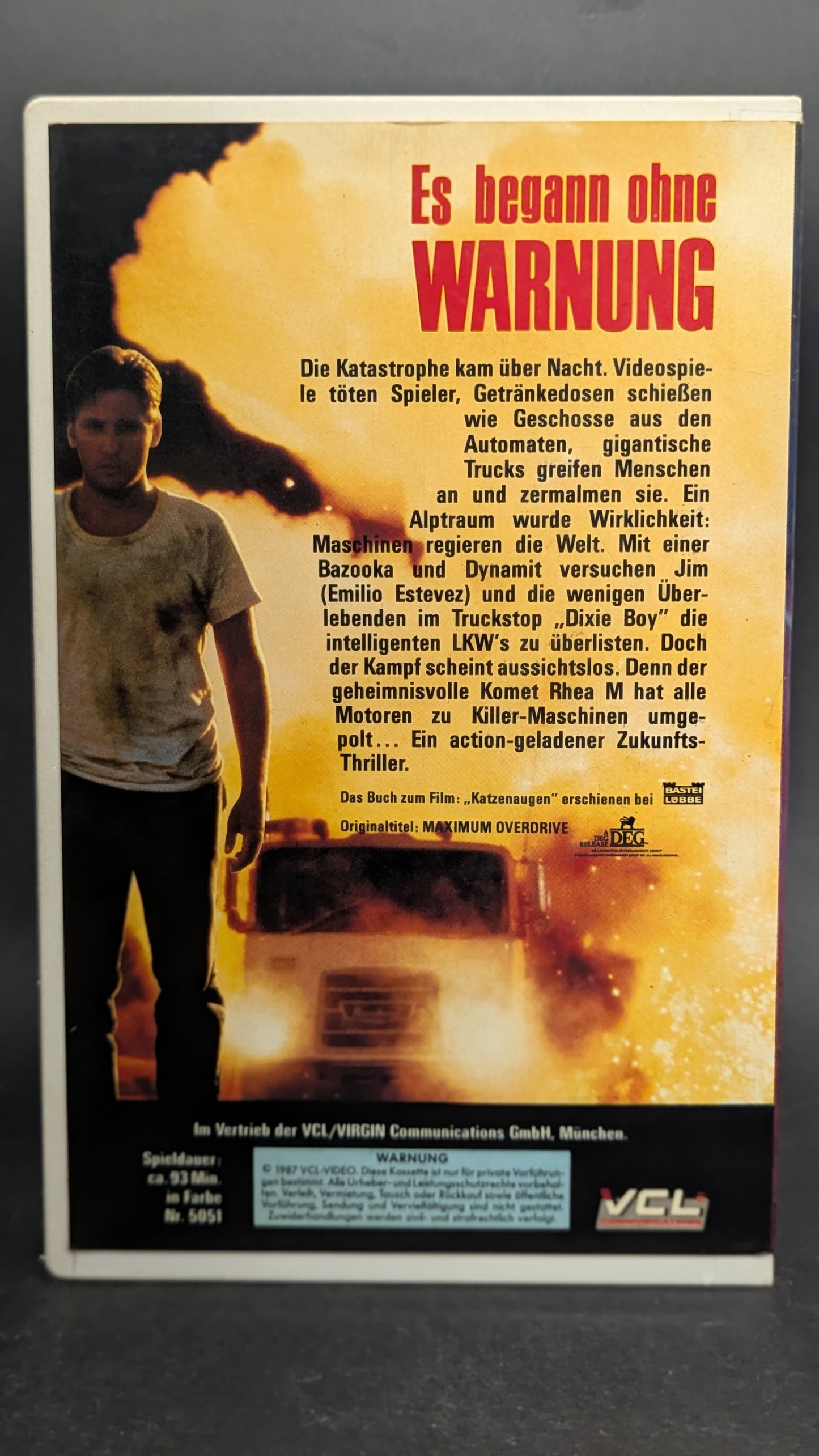 Es begann ohne Warnung - Original Videofilm VHS HORROR Stephen King