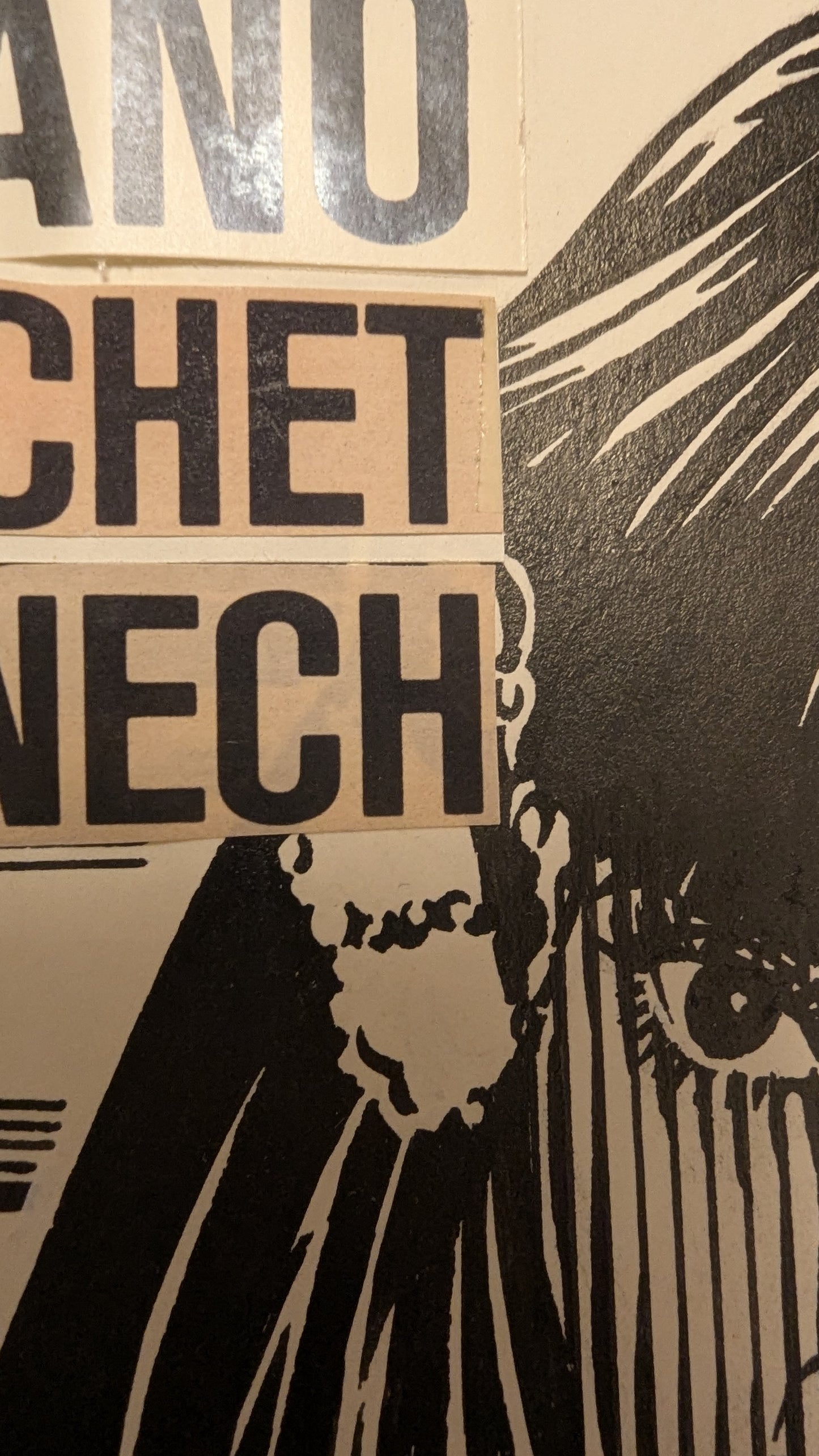 Ein total versautes Wochenende - handgezeichnete Inseratmater EINZELSTÜCK Adriano Celentano Edwige Fenech
