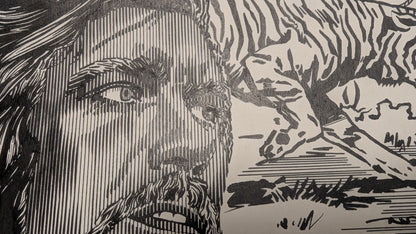 Sandokan - Der Tiger von Malesia - handgezeichnete Inseratmater EINZELSTÜCK Ivan Rassimov