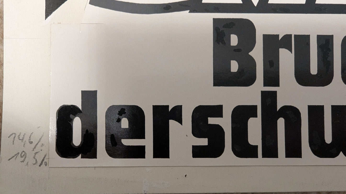 Shaolin - Bruderschaft der schwarzen Spinne - handgezeichnete Inseratmater EINZELSTÜCK Carter Wong