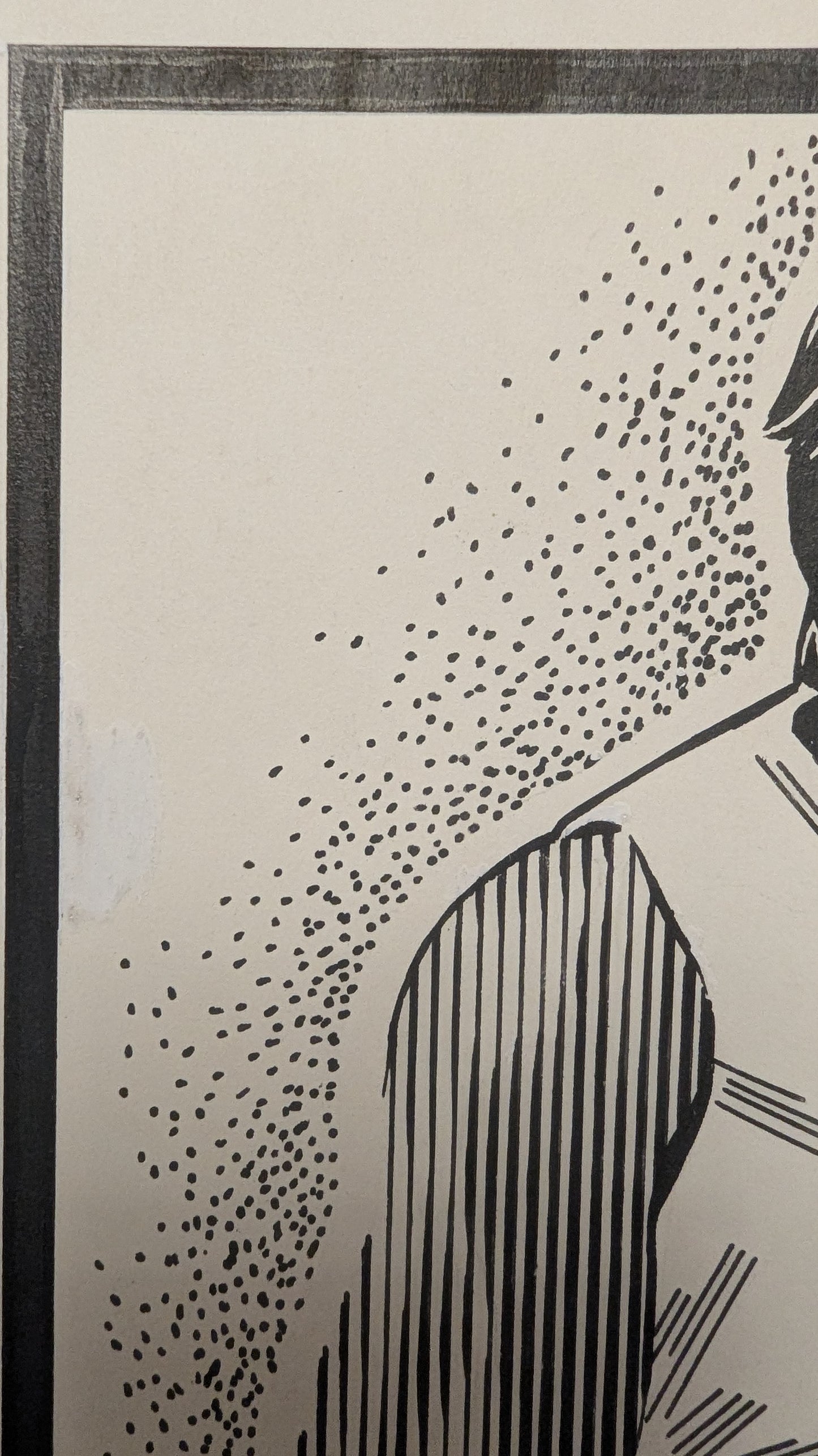 Shaolin - Bruderschaft der schwarzen Spinne - handgezeichnete Inseratmater EINZELSTÜCK Carter Wong