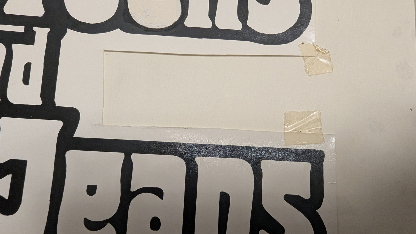 Flotte Teens und heiße Jeans - handgezeichnete Inseratmater EINZELSTÜCK Gloria Guida