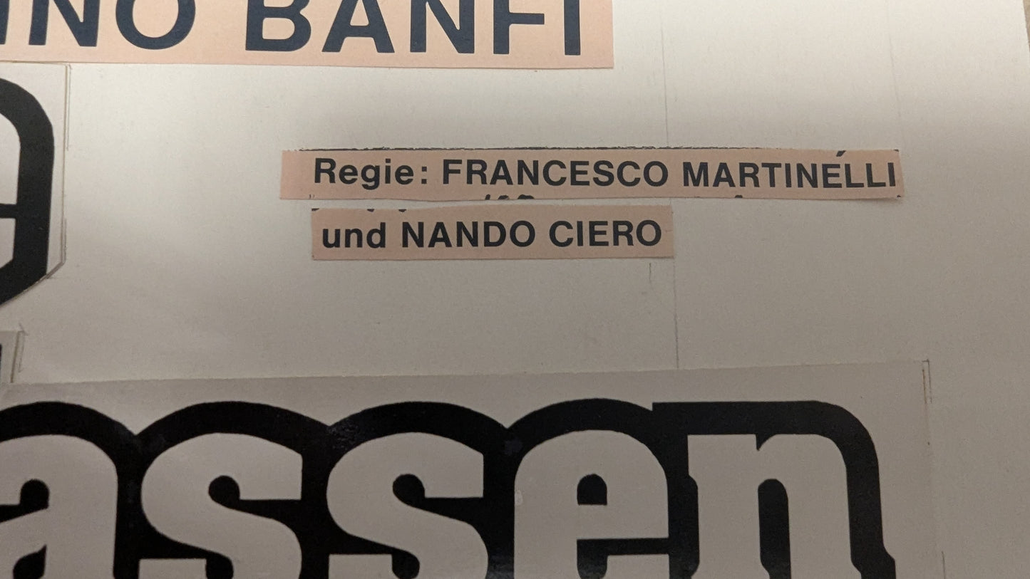 Die trüben Tassen der Stube 9 - handgezeichnete Inseratmater EINZELSTÜCK Edwige Fenech #2