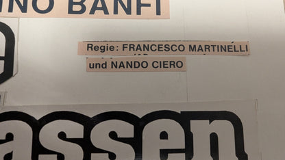 Die trüben Tassen der Stube 9 - handgezeichnete Inseratmater EINZELSTÜCK Edwige Fenech #2
