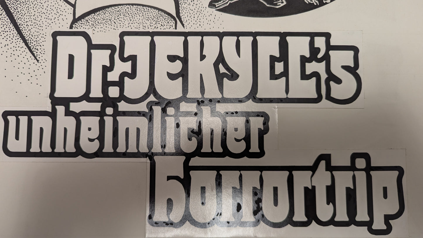 Dr. Jekyll's unheimlicher Horrortrip - handgezeichnete Inseratmater EINZELSTÜCK