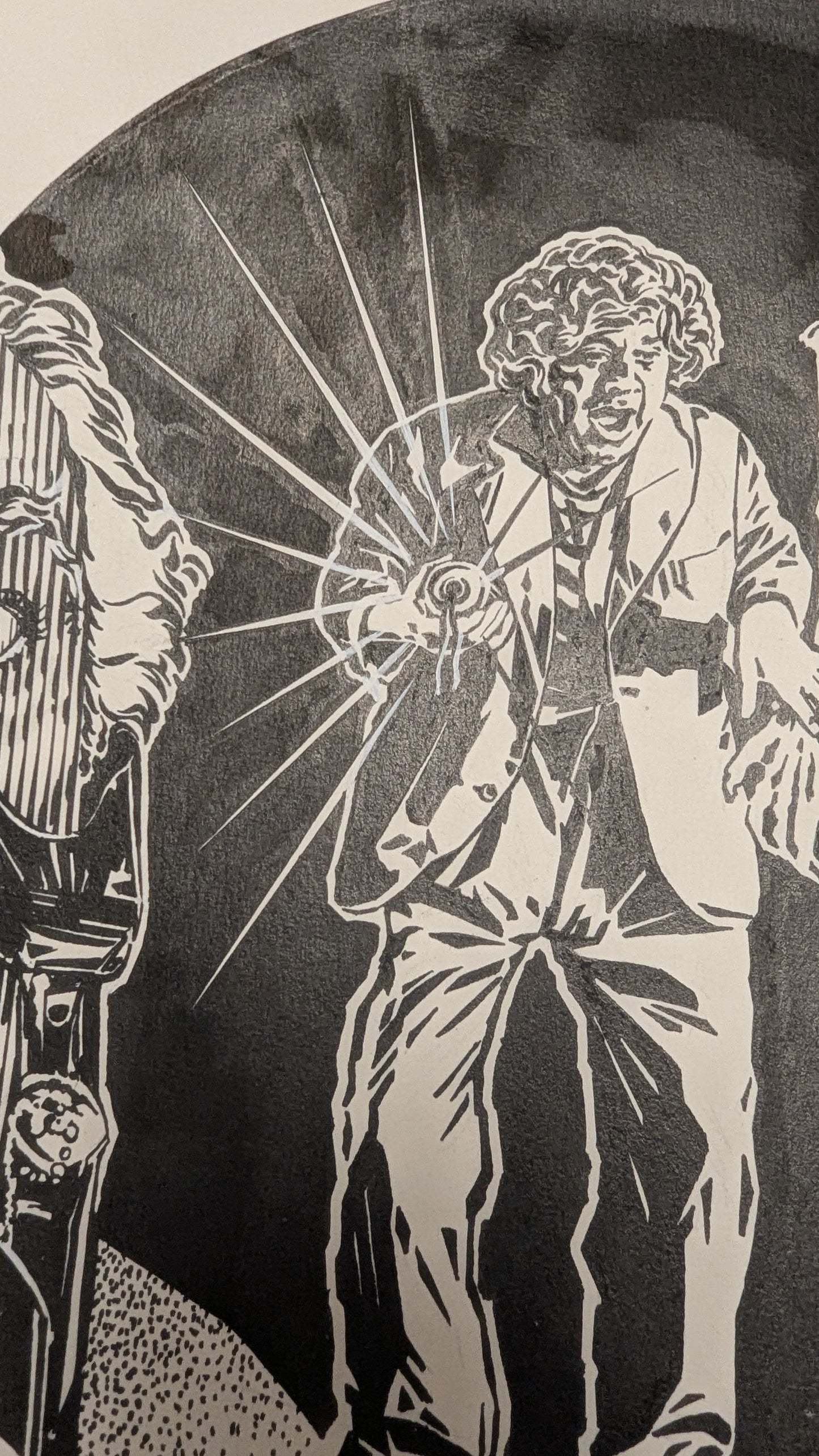 Dr. Jekyll's unheimlicher Horrortrip - handgezeichnete Inseratmater EINZELSTÜCK