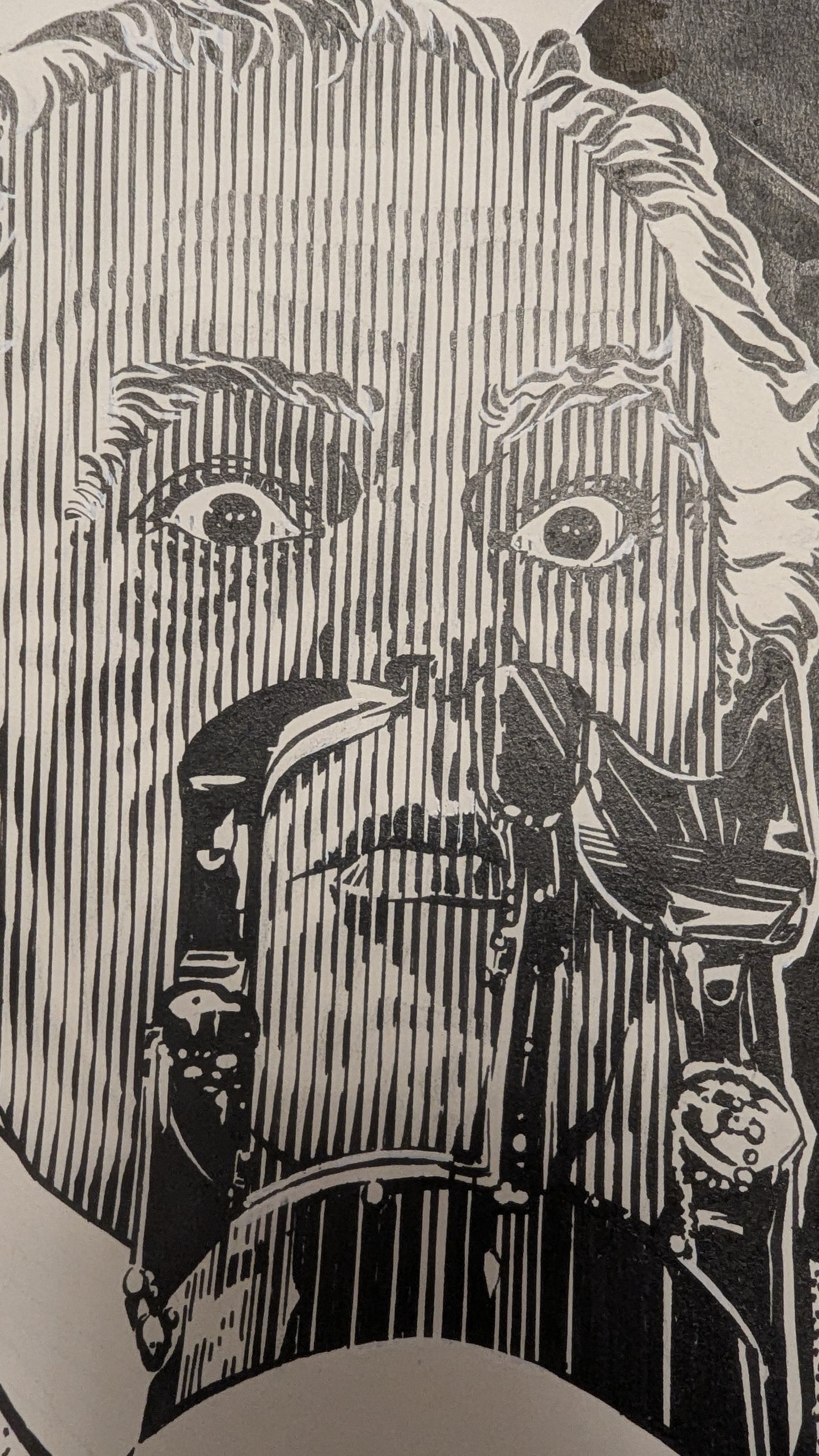Dr. Jekyll's unheimlicher Horrortrip - handgezeichnete Inseratmater EINZELSTÜCK