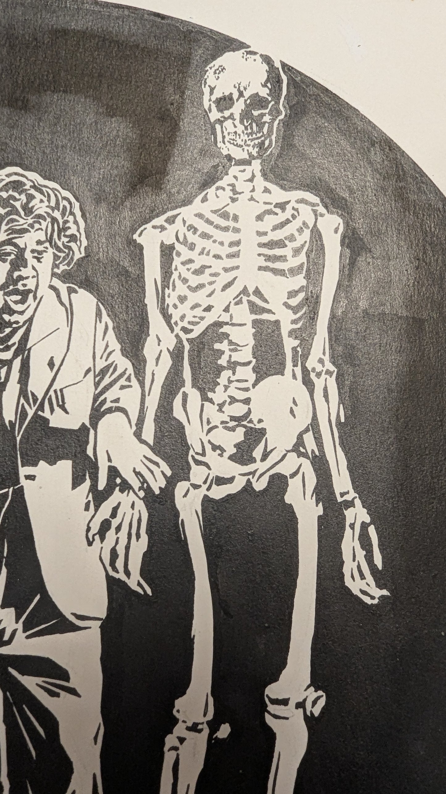 Dr. Jekyll's unheimlicher Horrortrip - handgezeichnete Inseratmater EINZELSTÜCK