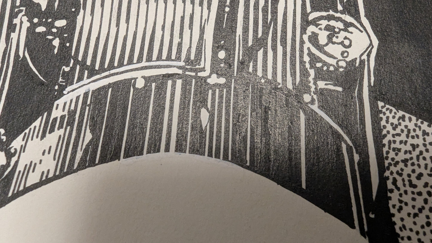 Dr. Jekyll's unheimlicher Horrortrip - handgezeichnete Inseratmater EINZELSTÜCK