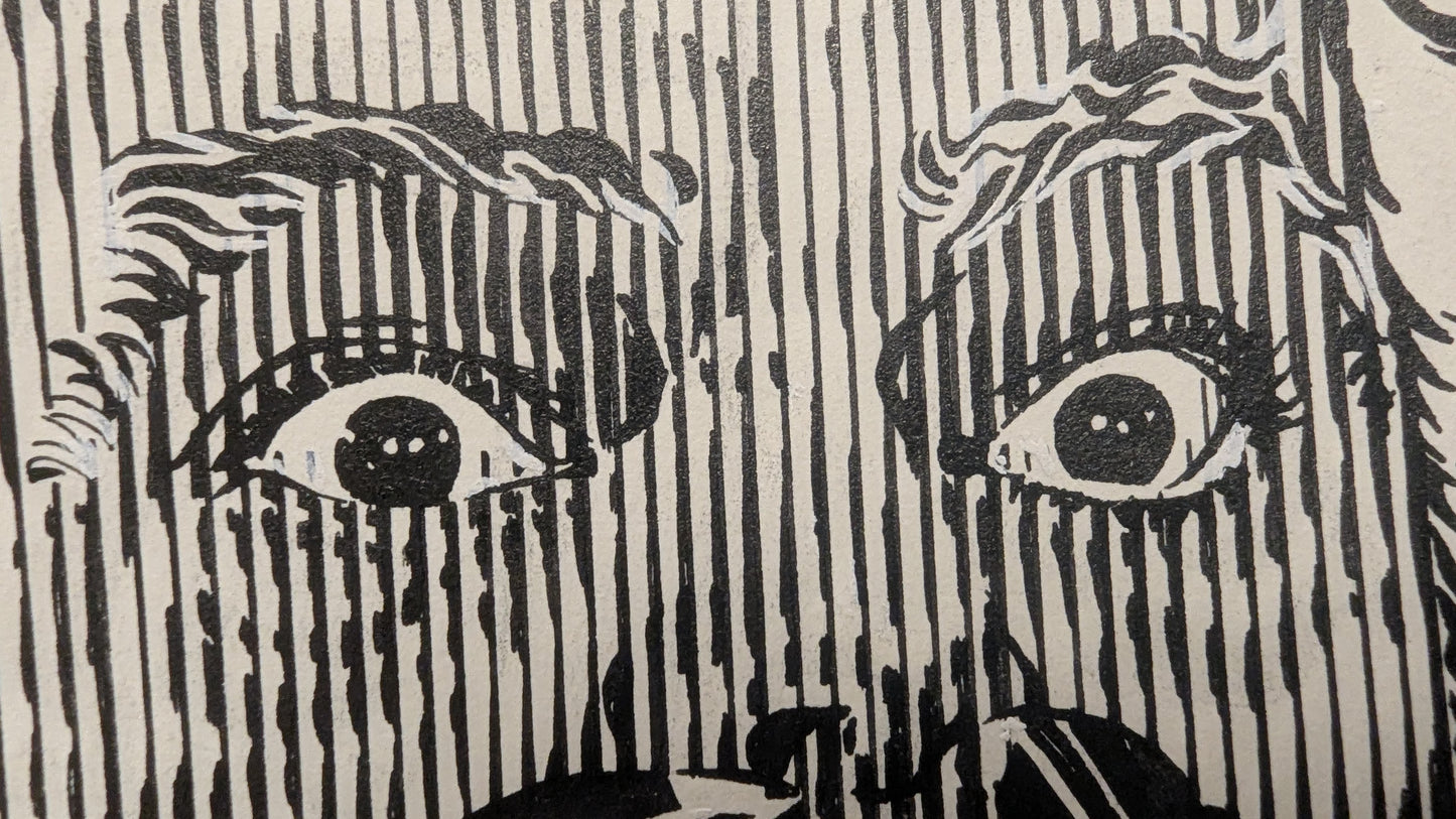 Dr. Jekyll's unheimlicher Horrortrip - handgezeichnete Inseratmater EINZELSTÜCK