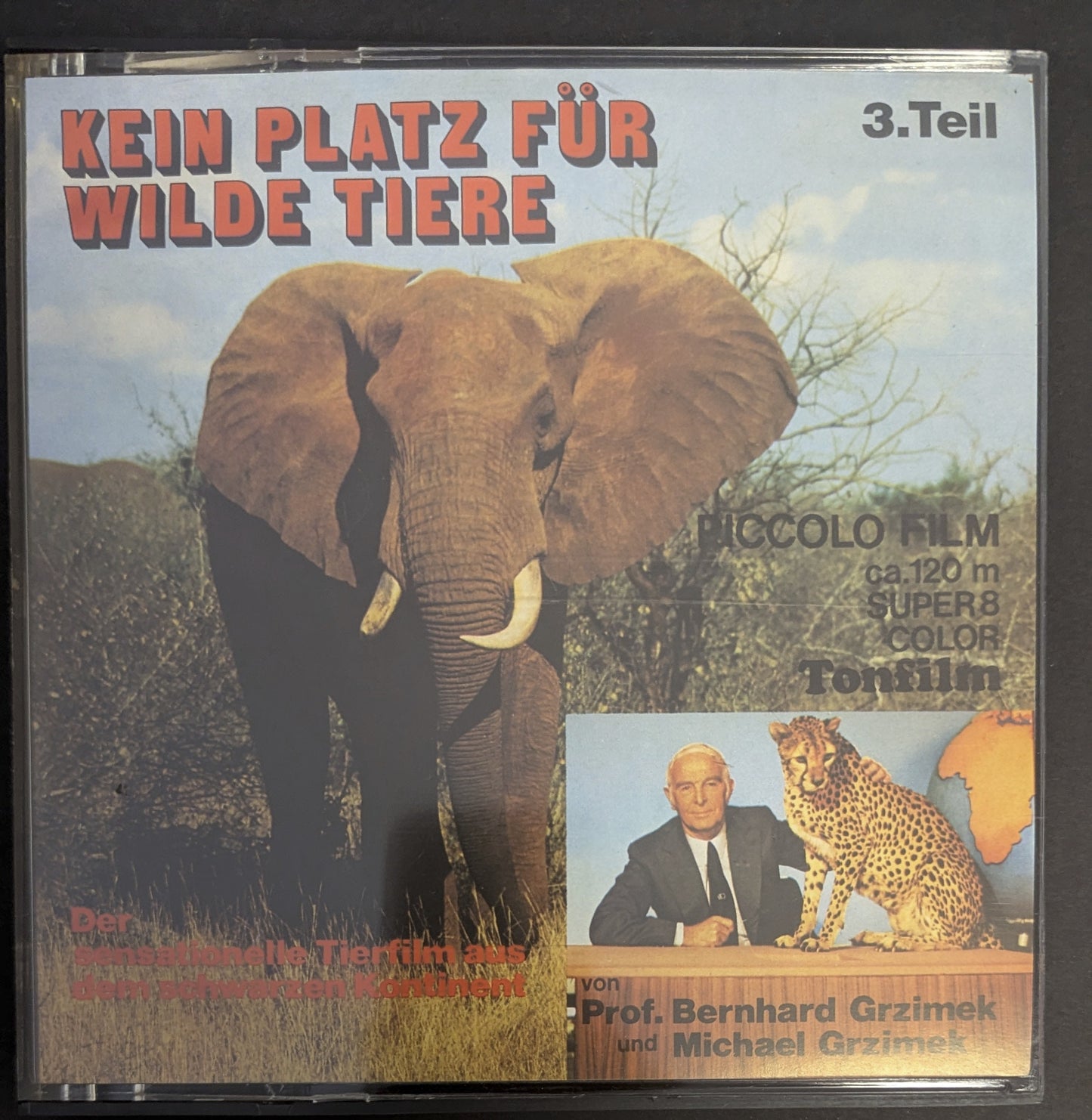 Kein Platz für wilde Tiere - Original Super 8 Film Teil 1-3 in Box-Version (Bernhard Grzimek) Piccolo film