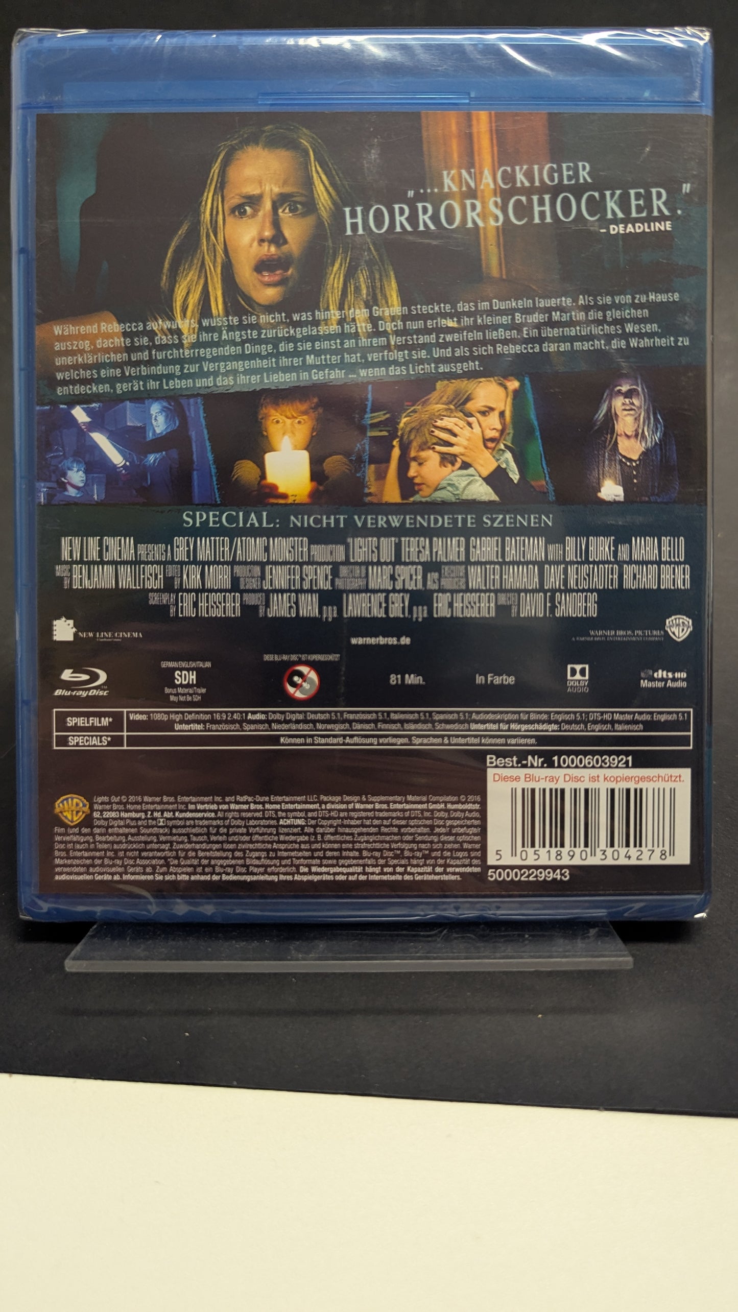 lights out - blu-ray NEU OVP! HORROR