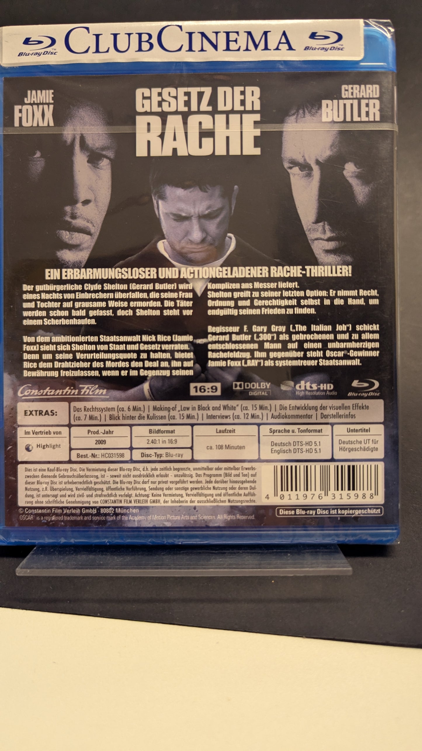 Gesetz der Rache - blu-ray NEU OVP! Gerard Butler