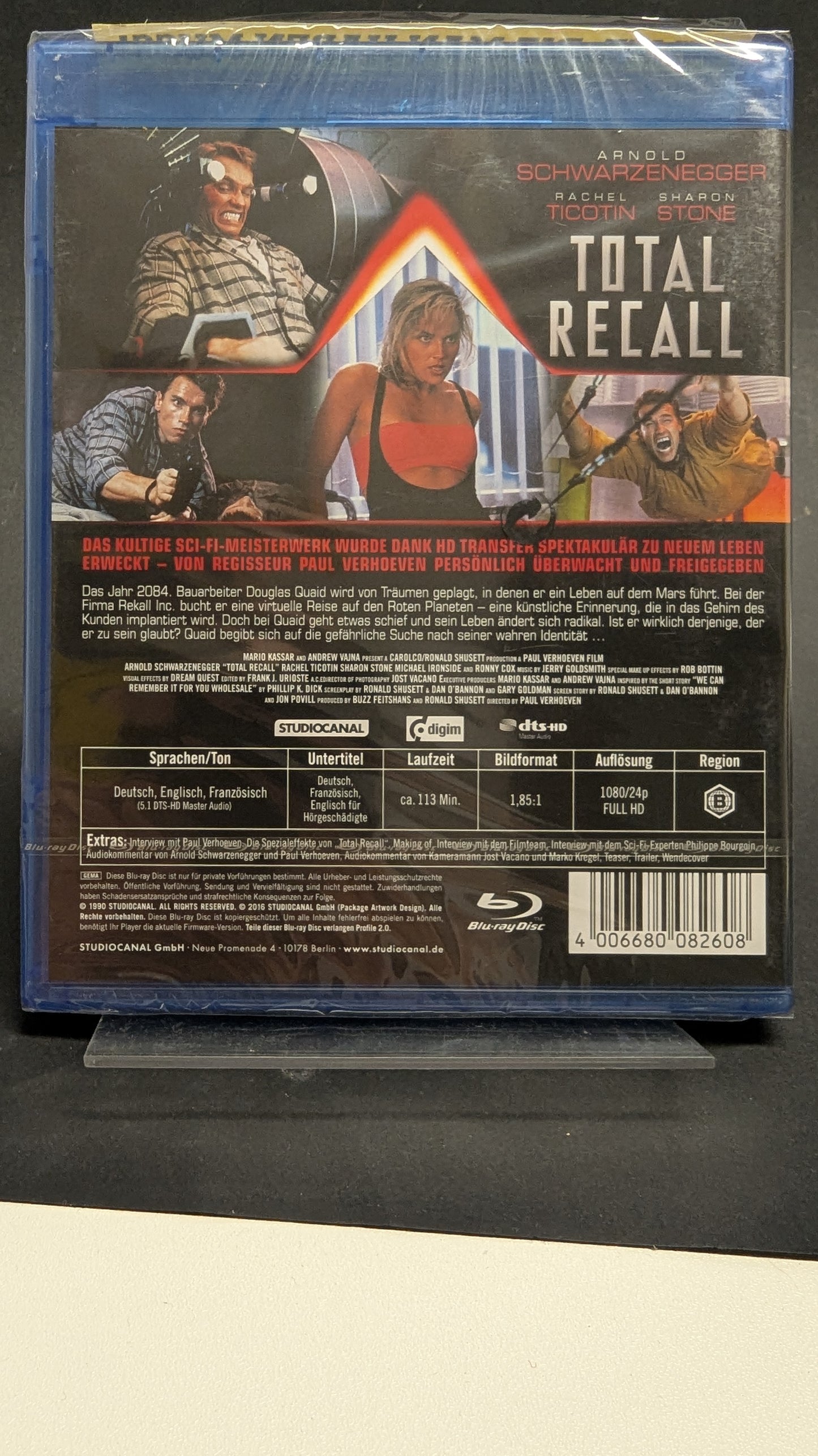 Total Recall - blu-ray NEU OVP! Arnold Schwarzenegger -uncut-